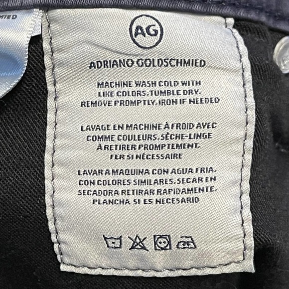 Adriano Goldschmied Reworked Pants Mens Washed Black The Graduate Leg Size 34/28 - Picture 8 of 8